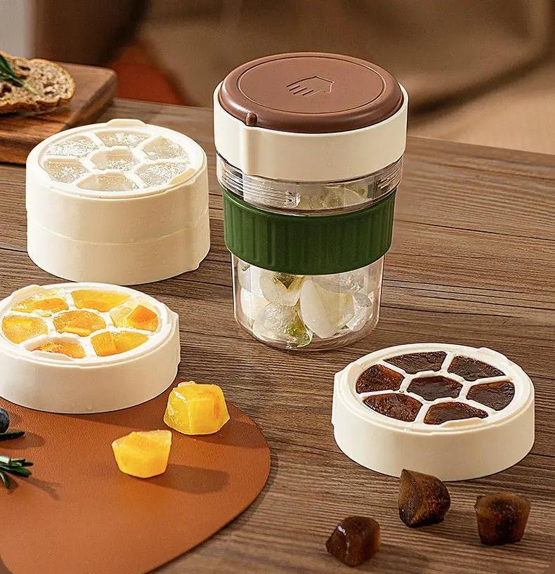 Bouteille Café Glacé Premium – Bac Glaçons Étanche Polyvalente Voyage Bureau Camping Dropshipman