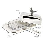 Butterdose Fasan mit Messer (L 18 cm) EDZARD-SHOP.com