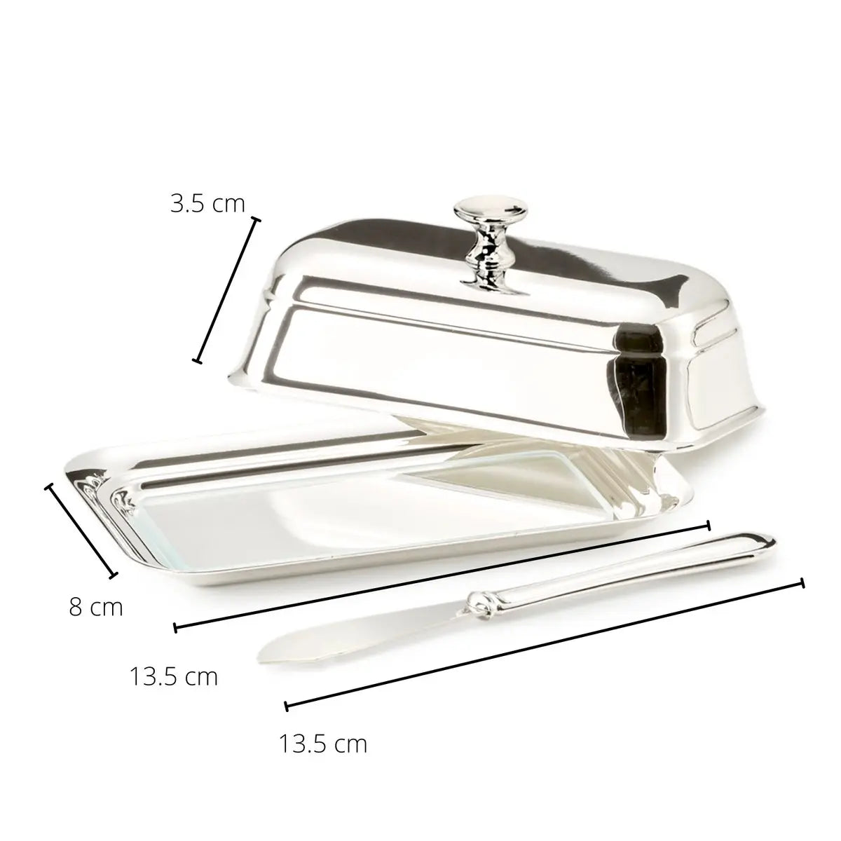 Butterdose Mary Mit Messer (8x13 cm) EDZARD-SHOP.com