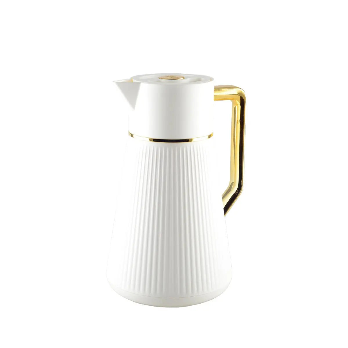 Cafetière blanche avec anse dorée 1l AULICA