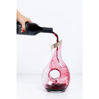 Carafe EDZARD Gordon, verre en cristal soufflé à la bouche avec bord en platine, hauteur 30 cm, capacité 1,2 litre EDZARD-SHOP.com