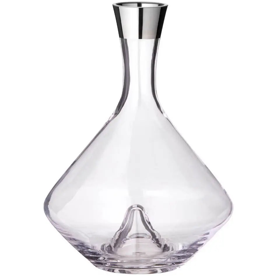 Carafe carafe EDZARD Frederick, verre cristal soufflé à la bouche avec bord en platine, H 27 cm, capacité 2,1 litres EDZARD-SHOP.com