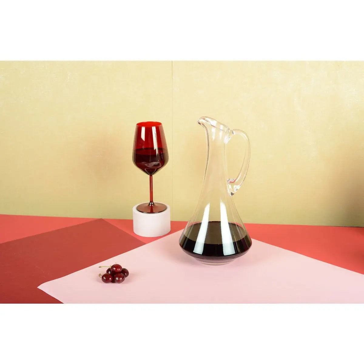 Carafe en verre avec anse 17x31cm AULICA