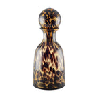 Carafe en verre marron avec bouchon 14x14x32.5cm AULICA