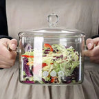 Casserole verre borosilicate électrique – Pot transparent plaque céramique moderne Dropshipman