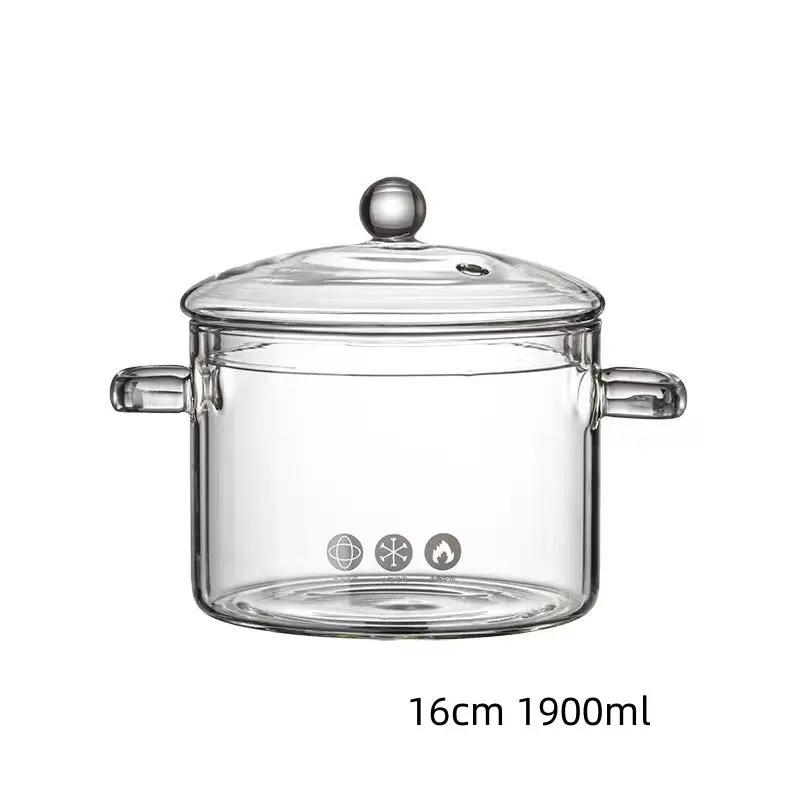 Casserole verre borosilicate transparent plaque induction – Couvercle hermétique cuisine moderne 03
