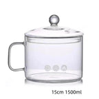 Casserole verre borosilicate transparent plaque induction – Couvercle hermétique cuisine moderne 08
