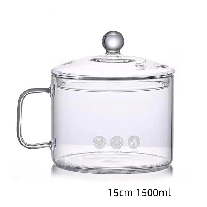 Casserole verre borosilicate transparent plaque induction – Couvercle hermétique cuisine moderne 08
