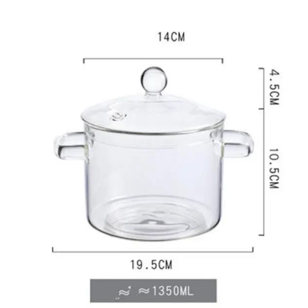 Casserole verre borosilicate transparent plaque induction – Couvercle hermétique cuisine moderne 11
