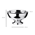 Cave à champagne EDZARD Cave à vin mousseux Cadiz, acier inoxydable poli brillant, intérieur martelé, double paroi, ø 43 cm EDZARD-SHOP.com