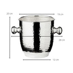 Cave à vin EDZARD Alto, noble argenté, résistant au ternissement, hauteur 22 cm, diamètre 20 cm EDZARD-SHOP.com