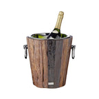 Cave à vin EDZARD Cave à vin Providence, teck, inox nickelé brillant, H 28 cm, poids 4 kg EDZARD-SHOP.com