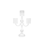 Chandelier 3 feux transparent h35cm AULICA