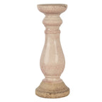 Chandelier Ø 14x36 cm cm de bougie en céramique rose Clayre & Eef.
