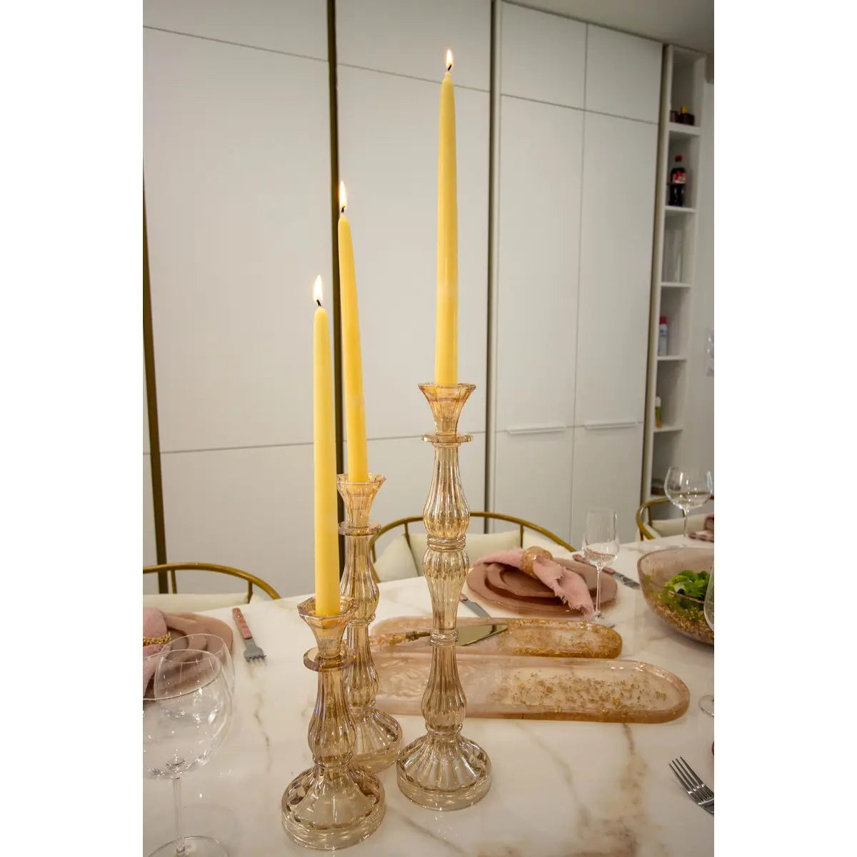 Chandelier ambre moyen modèle h31cm AULICA