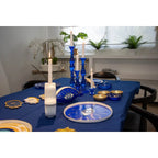 Chandelier bleu petit modèle h21cm AULICA