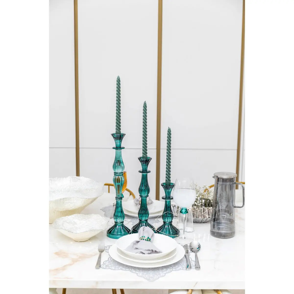 Chandelier turquoise grand modèle h41cm AULICA