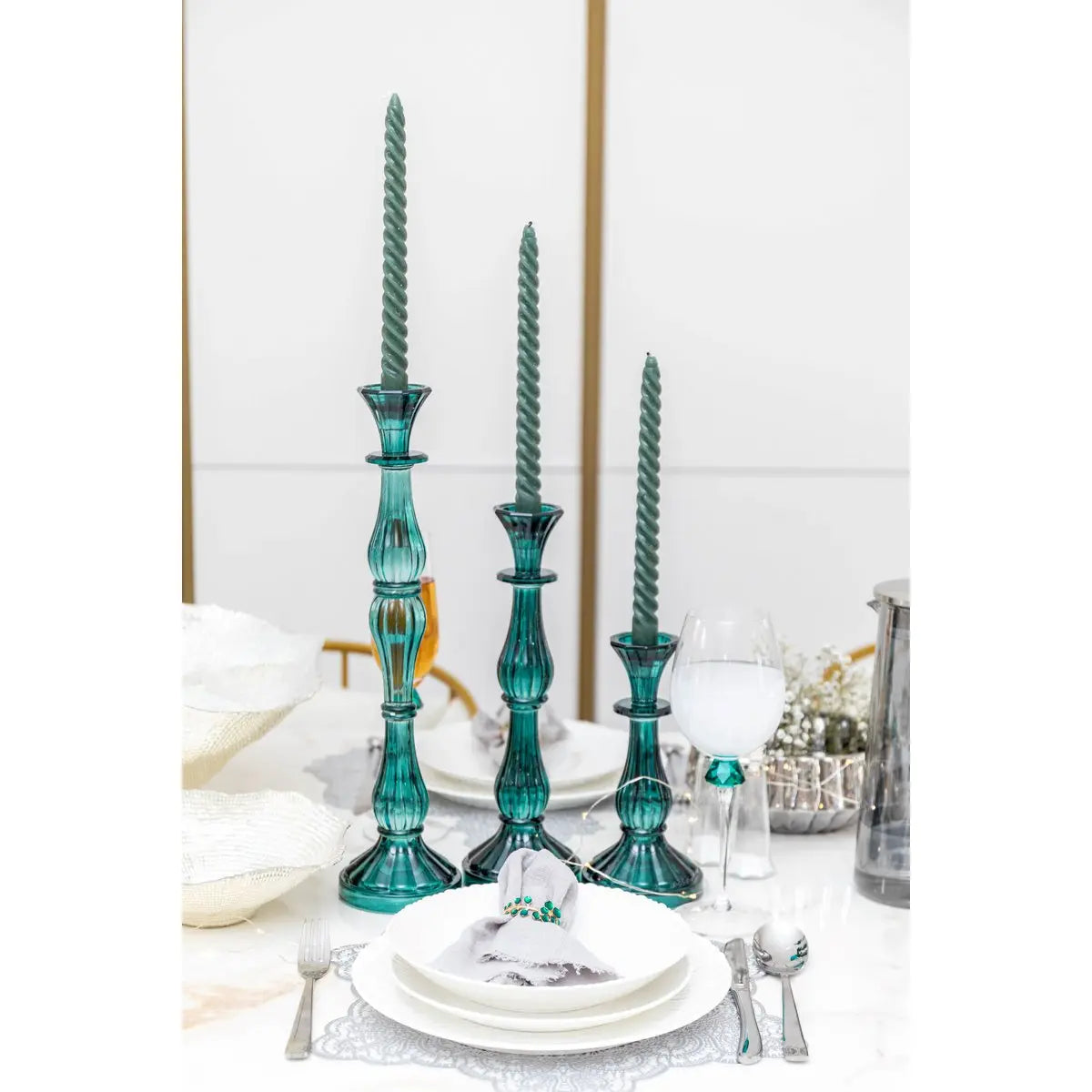 Chandelier turquoise grand modèle h41cm AULICA