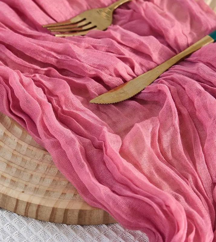 Chemin table voile Champray décoration fête – Nappe décorative textile moderne 6 pièces Dropshipman