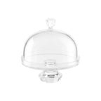 Cloche à gâteaux sur pied diamant en verre AULICA
