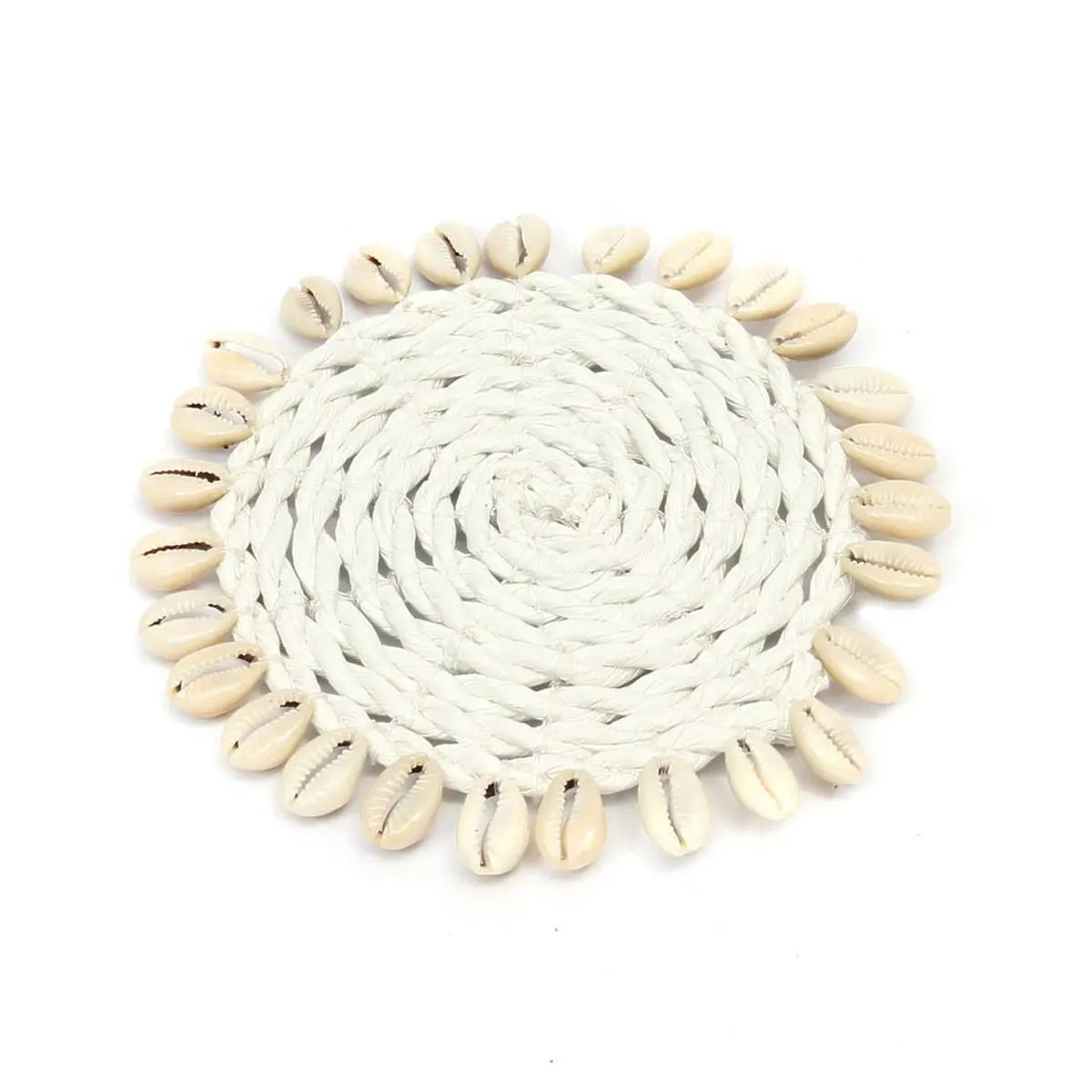 Coaster en coquillage Seagrass - Blanc Bazar Bizar Living