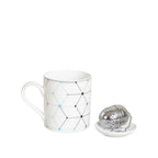 Coffret mug - coupelle et passe thé AULICA