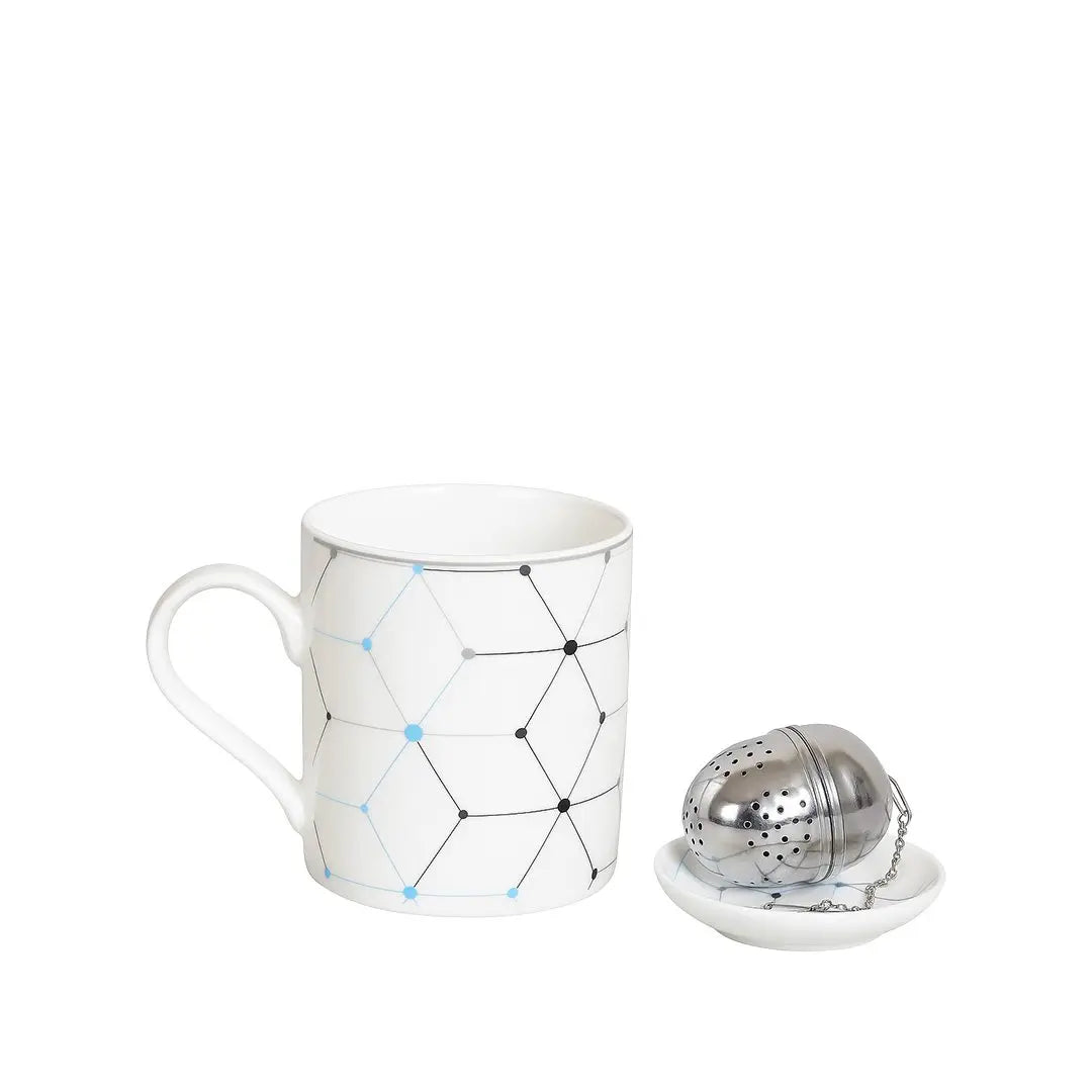 Coffret mug - coupelle et passe thé AULICA