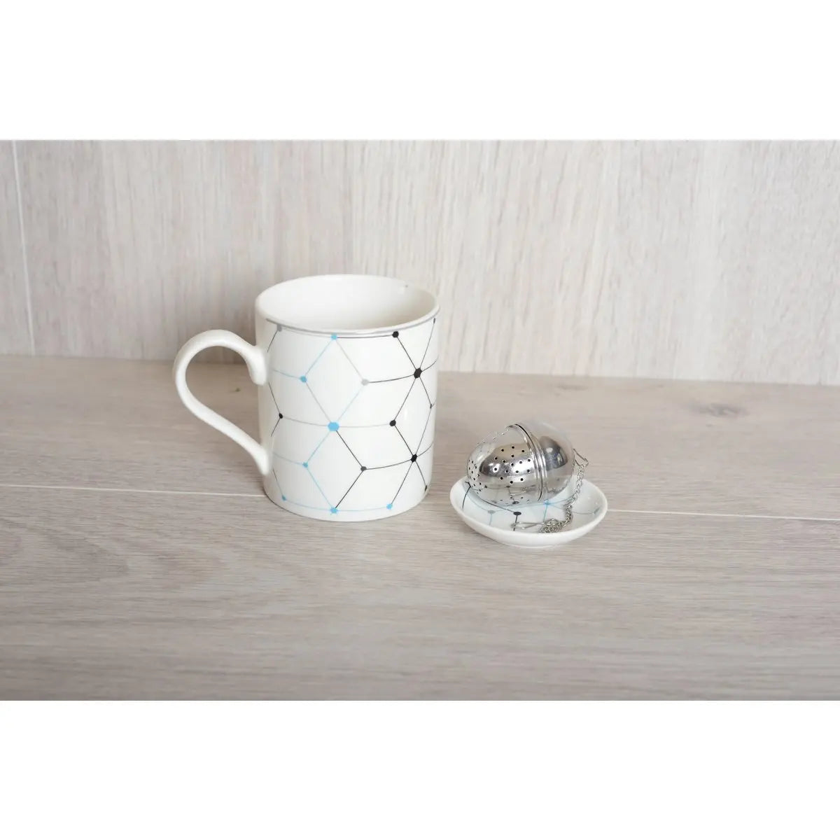 Coffret mug - coupelle et passe thé AULICA