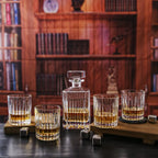 Coffret whisky en verre avec carafe 850ml et 4 verres 300ml AULICA