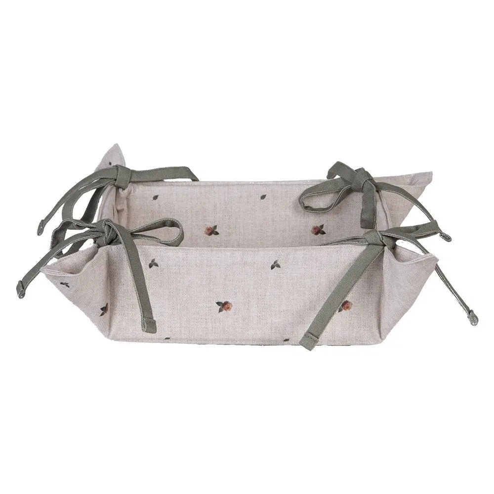 Corbeille à pain 35x35x8 cm Beige Coton Clayre & Eef.