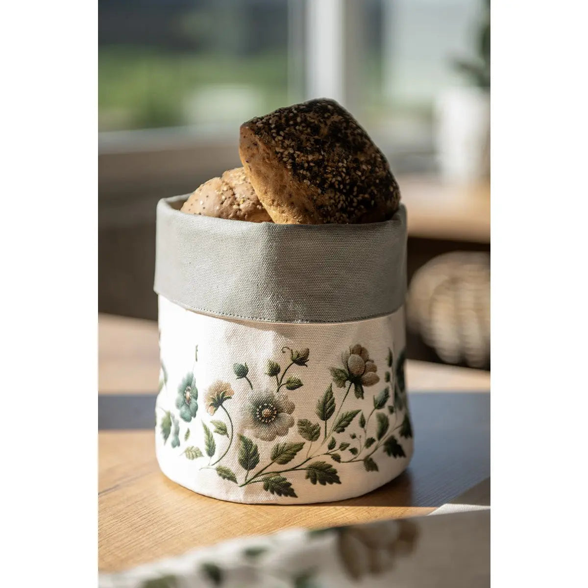 Corbeille à pain Ø 15x16 cm Coton Beige Clayre & Eef.