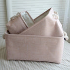 Corbeille rangement nordique–Corbeille coton lin Dropshipman