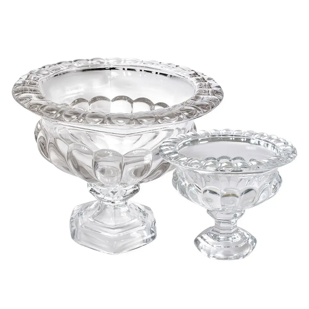 Coupe à fruits Ø 19x15 cm Verre Transparent Clayre & Eef.