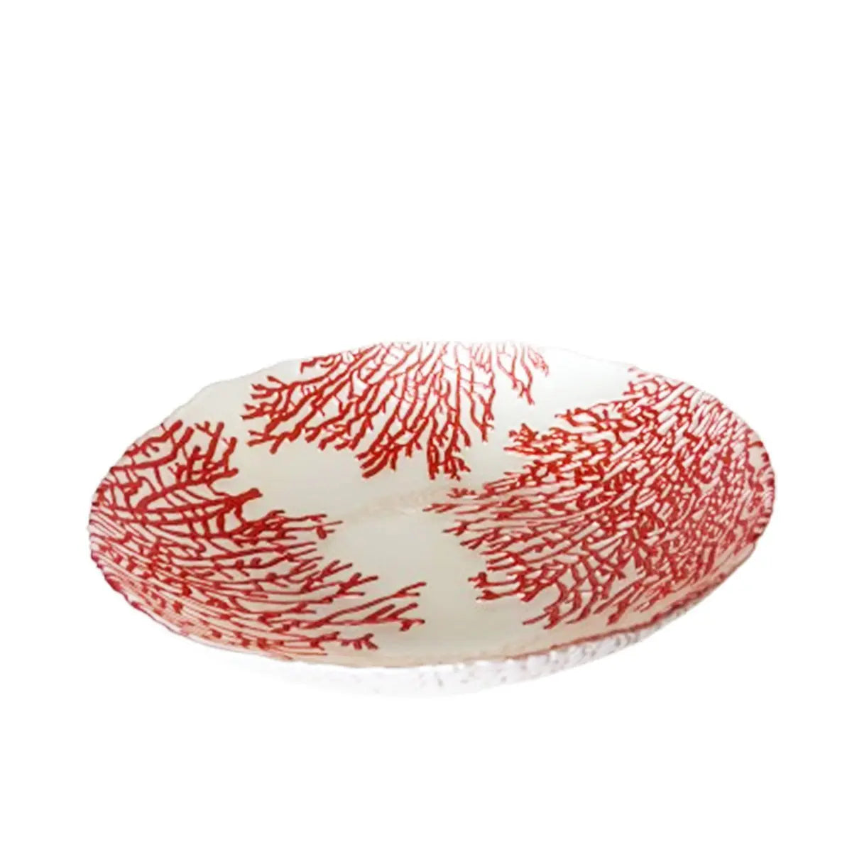 Coupe à fruits corail 30x30x7cm AULICA