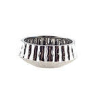 Coupe décorative argent brillant 20x20x8cm AULICA