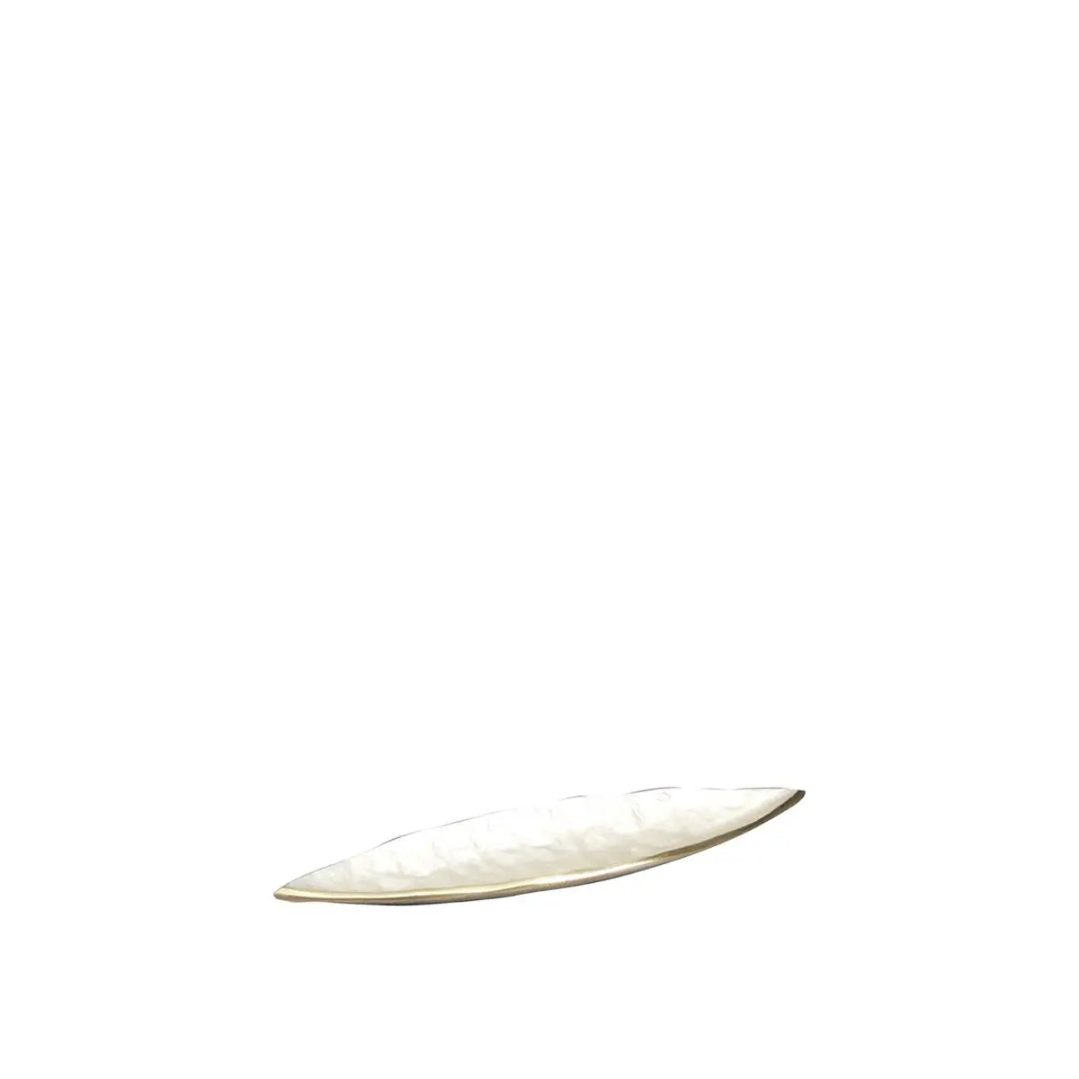 Coupe décorative blanche en aluminium 50x10.5x3.5cm AULICA