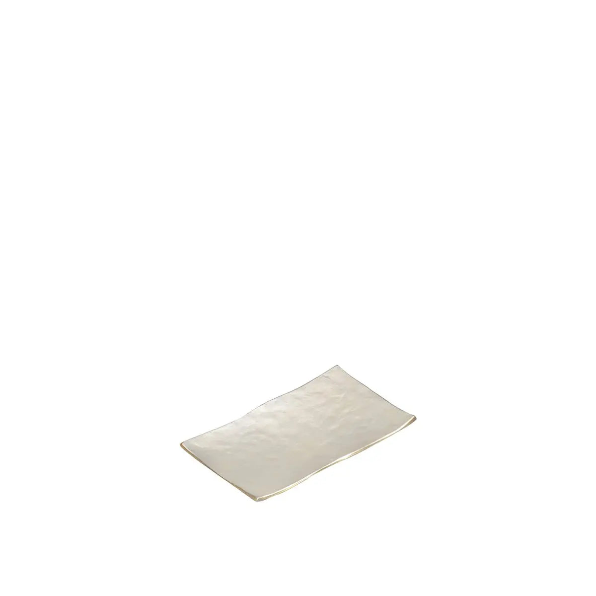 Coupe décorative blanche rectangulaire 25x16x2.5cm AULICA