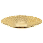 Coupe décorative dorée brillant 36x36x5.5cm AULICA