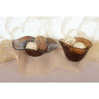 Coupe décorative marron 29x21x17cm AULICA