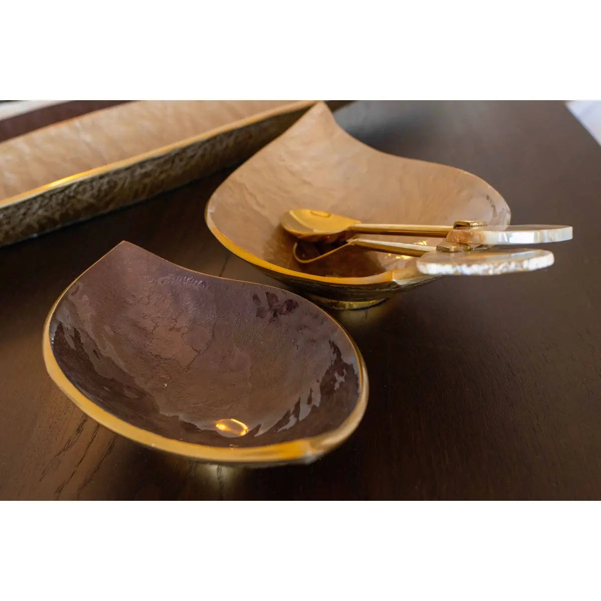 Coupe décorative marron 30x15.5x7cm AULICA