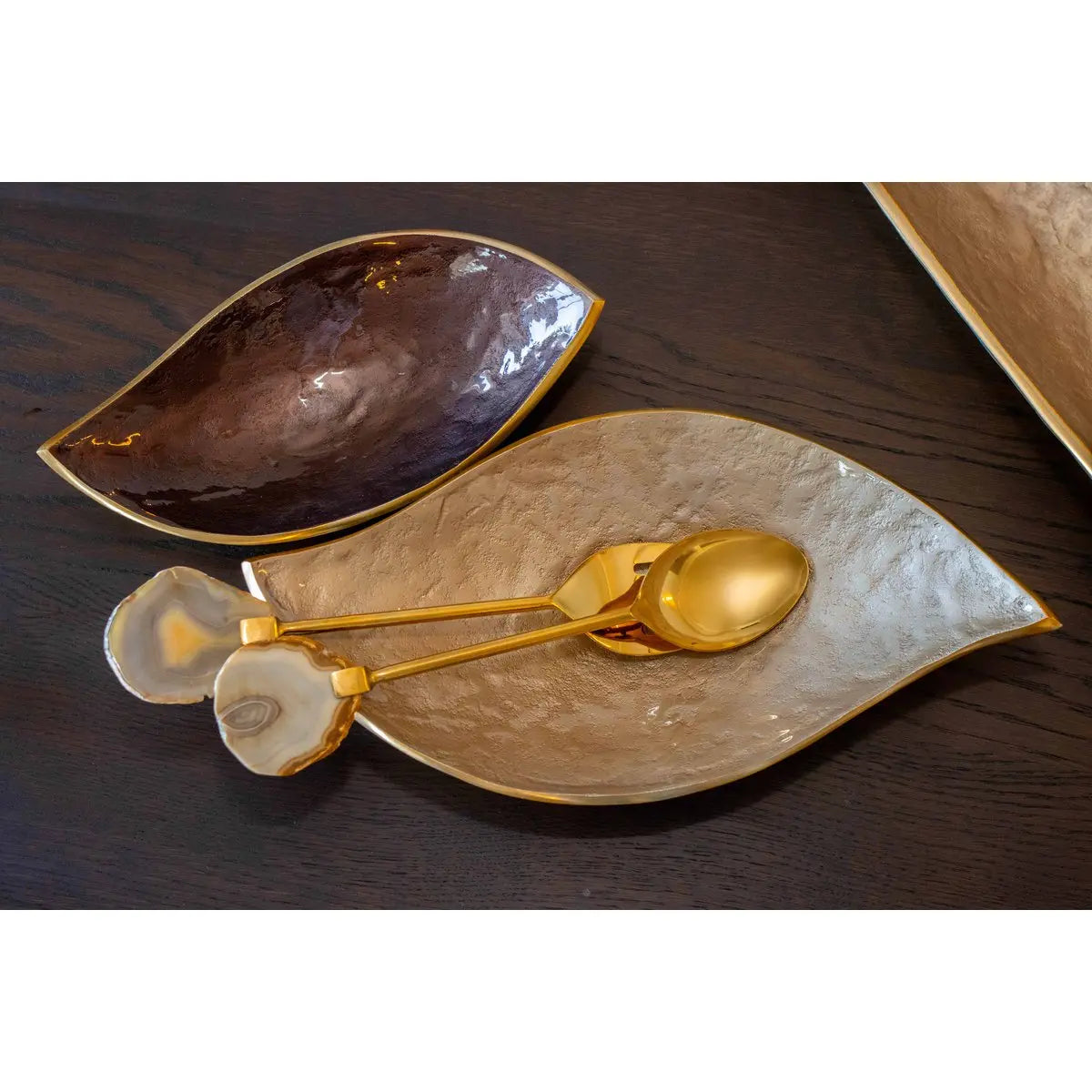 Coupe décorative marron 30x15.5x7cm AULICA