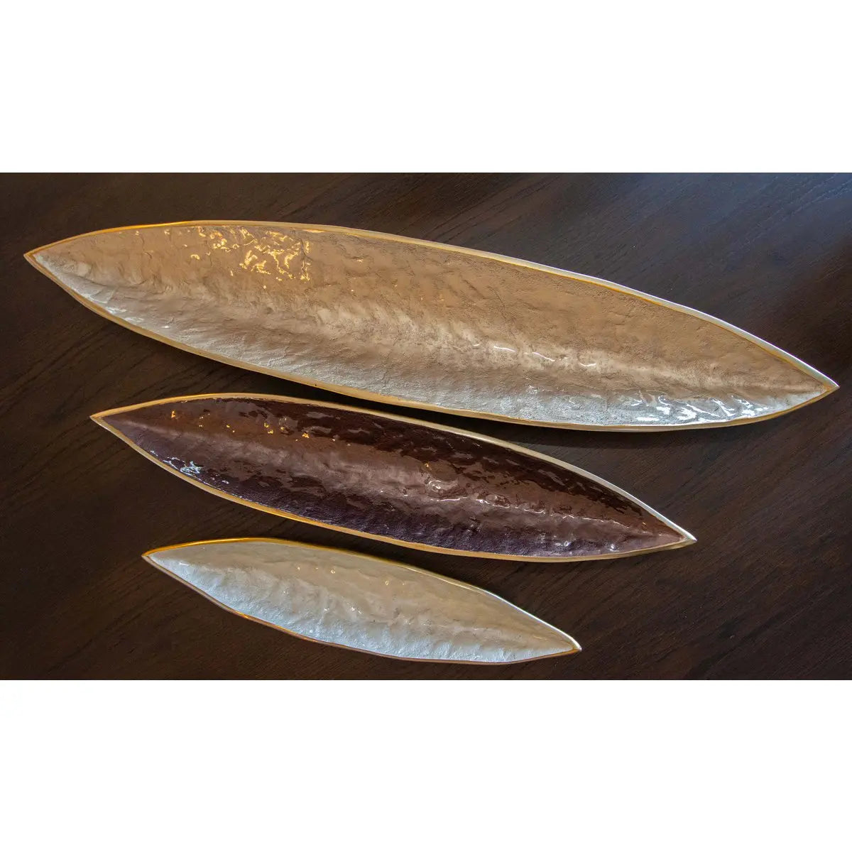 Coupe décorative marron en aluminium 69.5x14x4.5cm AULICA