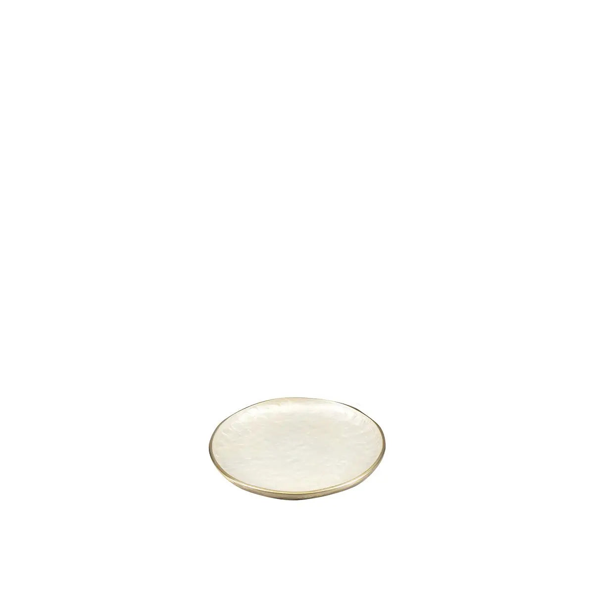 Coupe décorative ronde blanche 29.5x29.5x2.5cm AULICA