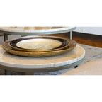 Coupe décorative ronde sable 48x48x4.5cm AULICA
