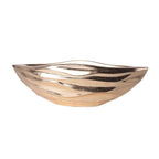 Coupe dorée vague en polyrésine 80.5x31x26cm AULICA