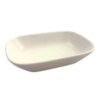 Coupelle creuse rectangulaire blanche 15cm AULICA