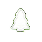 Coupelle en verre sapin bord vert 20x17x2.5cm AULICA