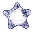 Coupelle étoile de mer bleue 18.7x20.8x2cm  - lot de 6 AULICA