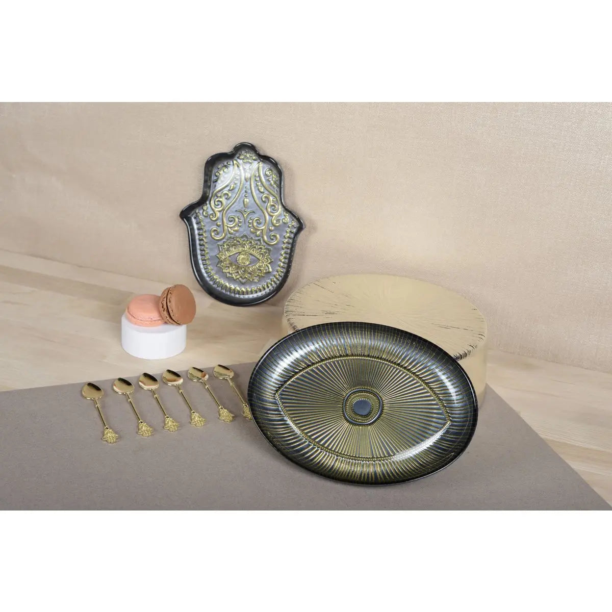 Coupelle fatma argent 21x17x3cm AULICA