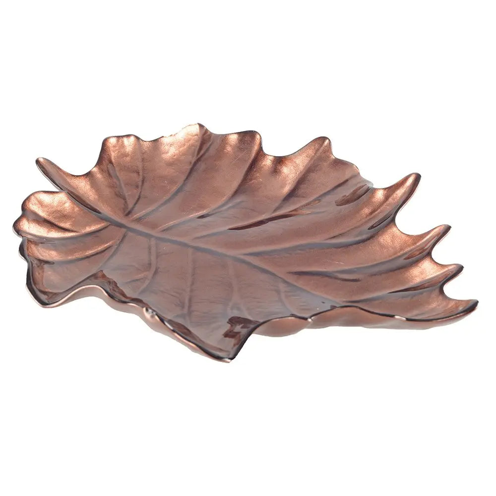 Coupelle feuille marron 29.2x36x4cm AULICA